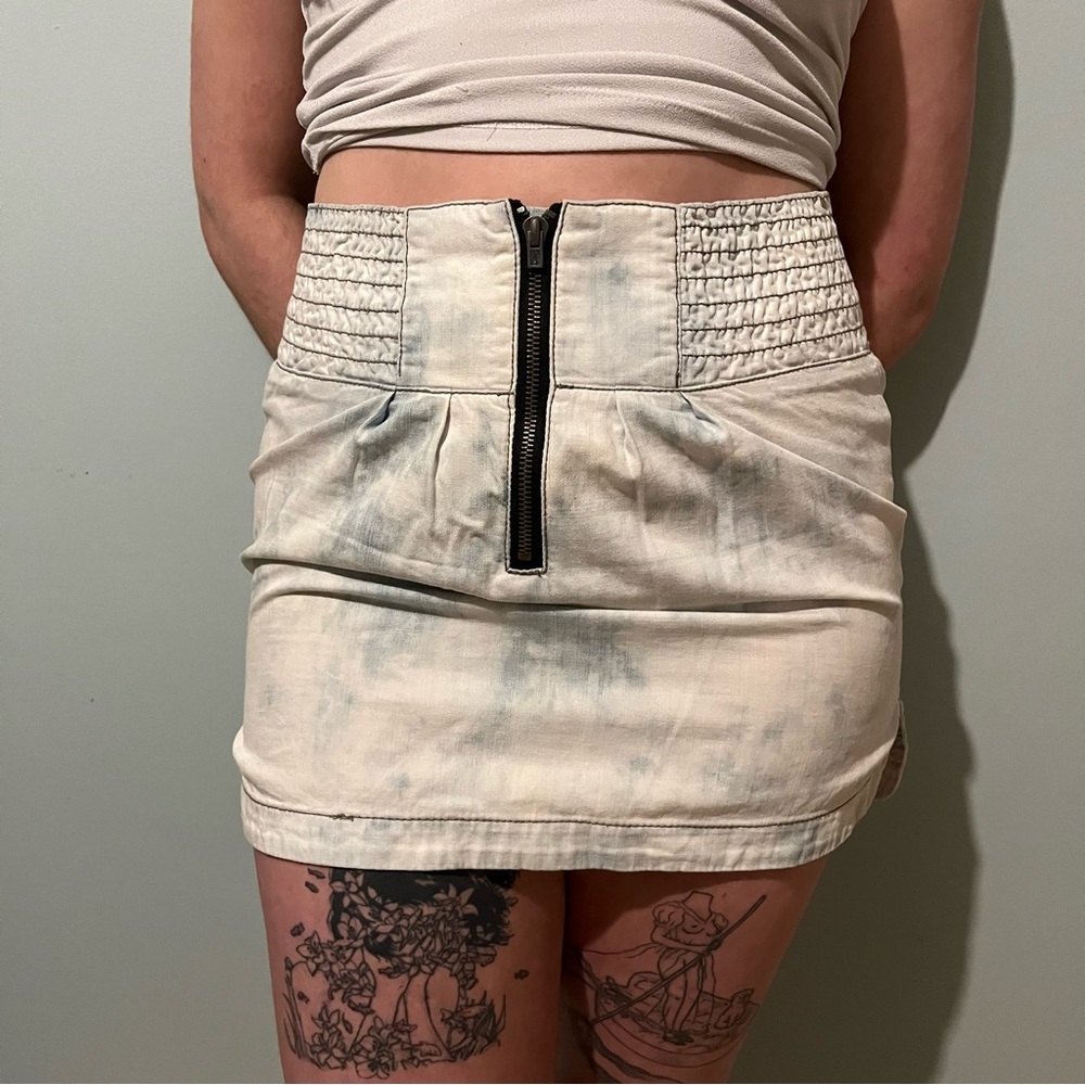 Roxy Sky Blue Acid Wash Skirt